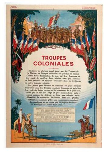 Affiche Troupes Coloniales