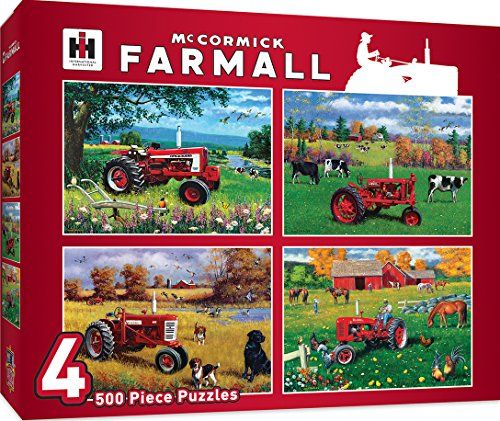 Masterpieces Farmall 4-Pack 500 Piece Jigsaw Puzzles By Greg Giordano