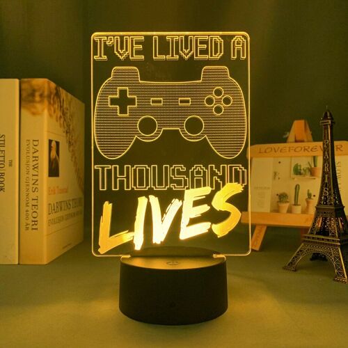 Lampe Led 3d Pour Chambre D'enfant, Éclairage Décoratif, Cadeau D'anniversaire, Salle De Jeux