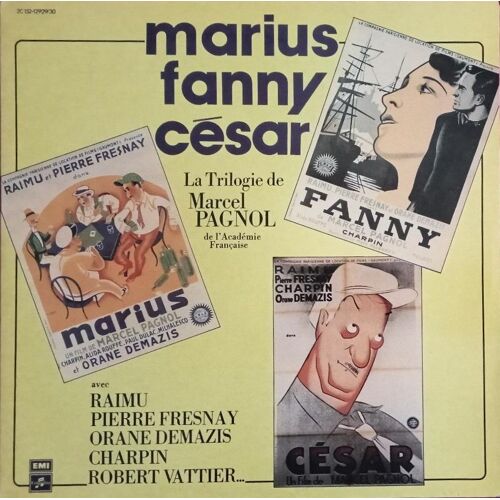Marcel Pagnol - La Trilogie : Marius - Fanny - César - 33 Tours - 1979