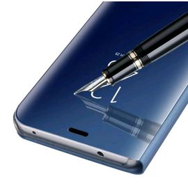 Huawei Y6 2019 Coque Étui à rabat Miroir Bleu / Blue