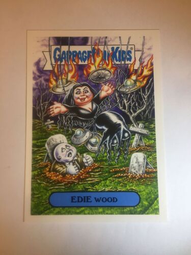Carte Garbage Pail Kids Les Crados Card Gpk Topps De 2018 Edie Wood 5b