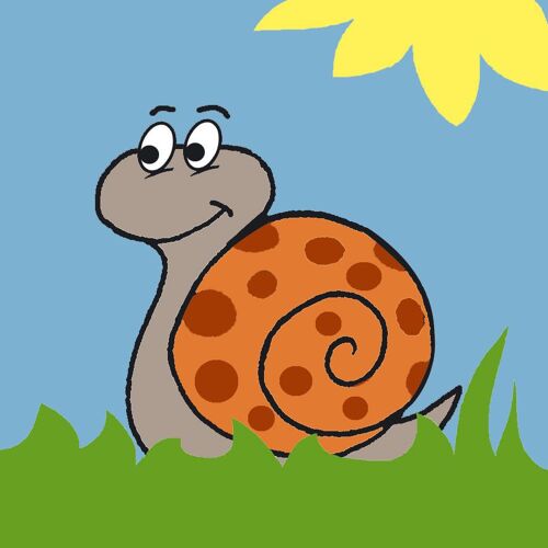 Kit Canevas Soudan Escargot 20x20cm