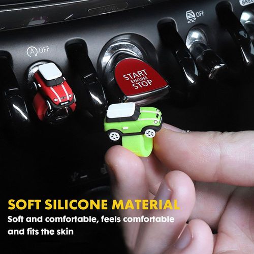 Autocollant Original Pour Bmw Mini Cooper F56 Cooper, Accessoires En Silicone, Ornement De Couverture De Bouton De Modèle De Voiture, Collier De Bouton De Démarrage Et'arrêt