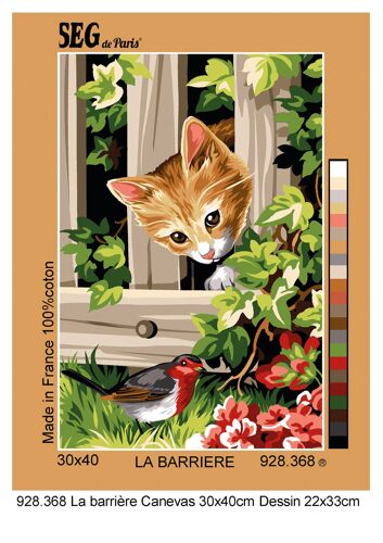 Canevas Antique La Barrière 30x40cm - Se928.368