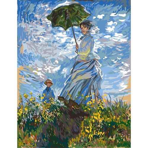 Canevas Margot La Femme À L'ombrelle De Monnet 60x80 Cm - Mrc15243