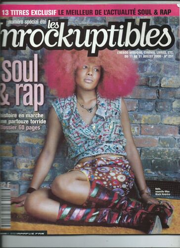 Les Inrockuptibles 11/07/2000 Orwell, John Lurie, Art Official Intelligence, Nile Rodgers, Sly Stone, Michael Jackson, D'angelo, Kelis, Slum Village, Iam, Eminem,Benoît Rault,Andrew Orr,Mos Def,Wyclef