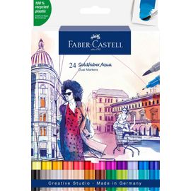 Feutres De Coloriage - Faber-Castell - Goldfaber - Aqua - Double Pointe - 24 Couleurs