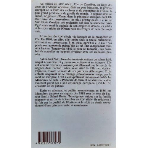 Mémoires D'une Princesse Arabe De Emily Ruete