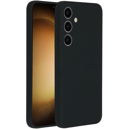Accezz Coque Liquid Silicone Samsung Galaxy S24 Plus Noir