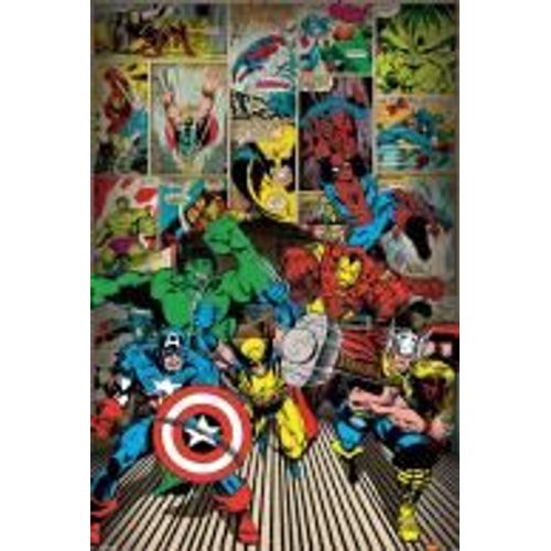 Marvel Deco - Poster 61x91 - Here Come The Heroes
