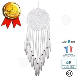 CONFO Original pur couteau blanc capteur de rêves maison plumes à la main décorations murales décoration de la blanc