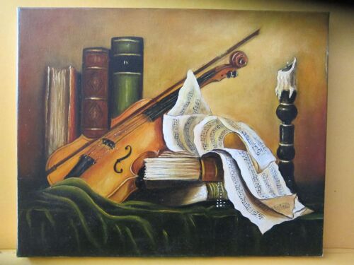 Tableau Huile Sur Toile Avec Certificat D'authenticité