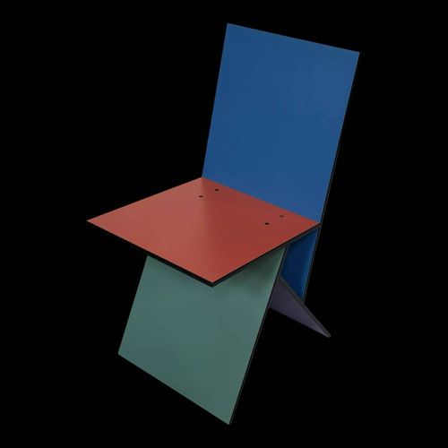 Chaise Vintage Vilbert Par Verner Panton Ikea 1993 Multicolore