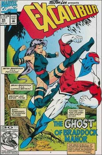 Excalibur # 55 ( Alan Davis, V.O. 1992 ) ** Psylocke Guests **