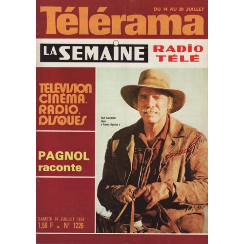 Télérama / 14-07-1973 N°1226 : Marcel Pagnol (4p) - Pierre Etaix (2p) - Francis Poulenc (1p)