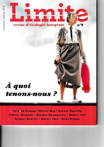 Revue Limite No 9 A Quoi Tenons Nous