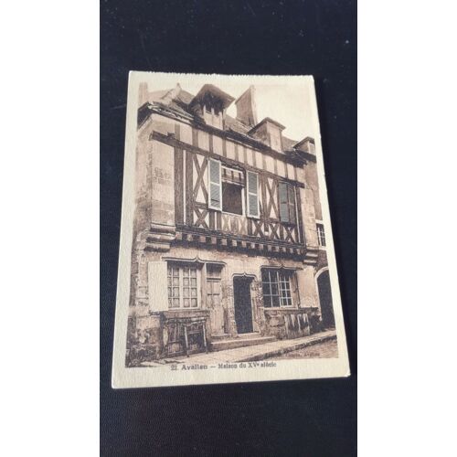 Carte Postale Avallon Maison Du Xv En L'état Sur Les Photos