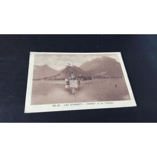 Carte Postale Annecy, Lac D'annecy, Duingt Vu De Talloires En L'état Sur Les Photos