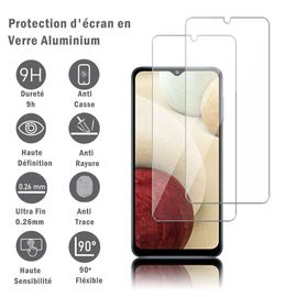 2 Films Protection D'écran En Verre D'aluminium Super Résistant 9h Pour Samsung Galaxy A32/ A32 4g 6.4", Définition Hd, Anti-Rayures, Anti-Empreintes Digitales