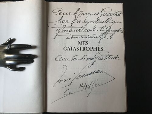 [Bel Envoi Autographe]. José Germain - Mes Catastrophes - Souvenirs (Édition Originale Sur Alfa Mousse)