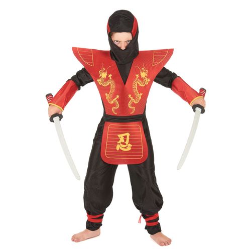 Déguisement Ninja Motifs Dragons Garçon - Taille: 10-12 Ans (145-158cm)