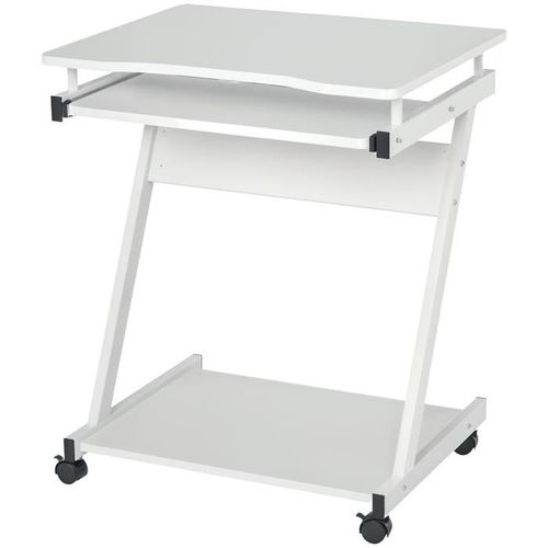 Homcom - Bureau - Panneaux De Partiucules - 60x48x73cm - Blanc