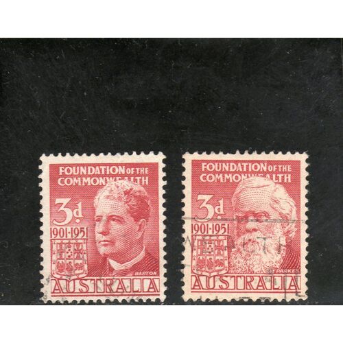 Timbres-Poste DAustralie (Cinquantenaire De La Fondation Du Commonwealth En Australie)