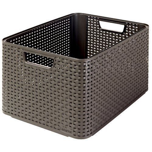 Curver 205850 Rangement Style Aspect Rotin L Deuxième Génération Polypropylène