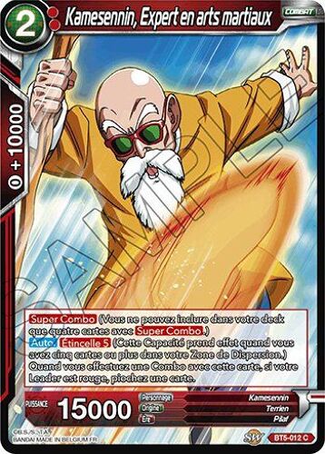 Carte Dragon Ball Super Bt5-012 Kamesennin, Expert En Arts Martiaux Commune