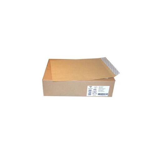 Clairefontaine Boîte De 250 Pochette Adhéclair 260x330 Kraft Mille Raies 90g