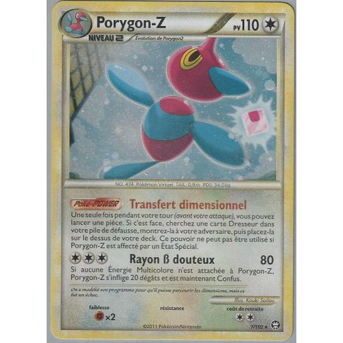 Carte Pokémon - Porygon-Z - 7/102 - Holo-Rare - H.S Triomphe