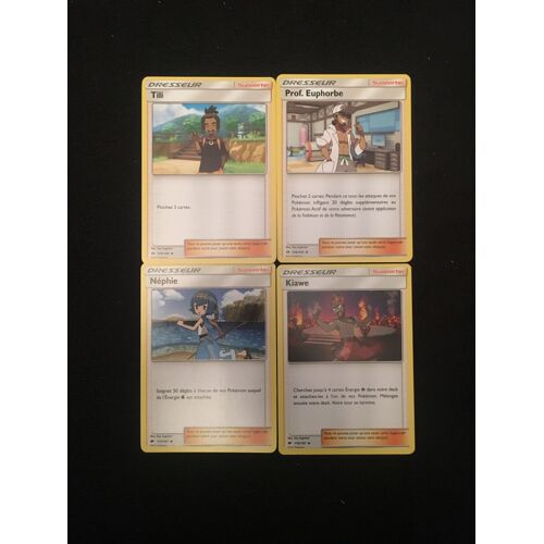 Néphie + Kiawe + Tili + Prof. Euphorbe (Pokemon)