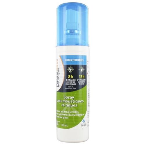 Moustiques-Gilbert Spray Anti-Moustiques et Tiques Zones Tempérées 100 ml