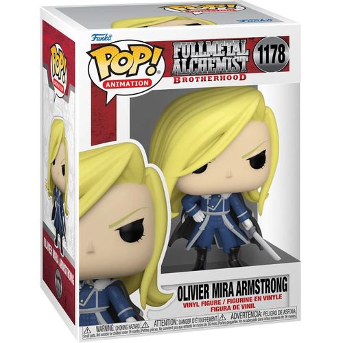 Fullmetal Alchemist Brotherhood - Figurine Pop! Olivier Armstrong With Sword 9 Cm