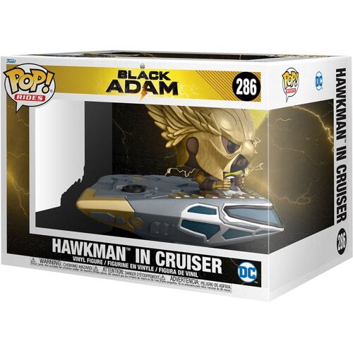 Marvel - Pop Ride Super Dlx N° 286 - Black Adam - Hawkman In Cruiser