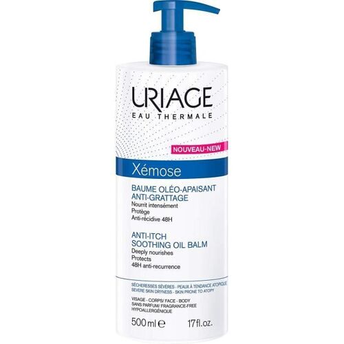 Baume Oléo-Apaisant Anti-Grattage - Uriage - Xémose - 500 Ml - Sans Parfum - Pour Peaux Très Sèches 