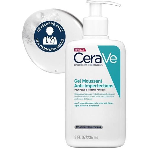 Gel Moussant - Cerave - Anti-Imperfections - 236 Ml - Hypoallergénique - Peaux Grasses 