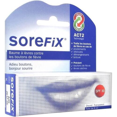 Sorefix Baume À Lèvres Contre Les Boutons De Fièvre Spf 30 6 Ml [254] 