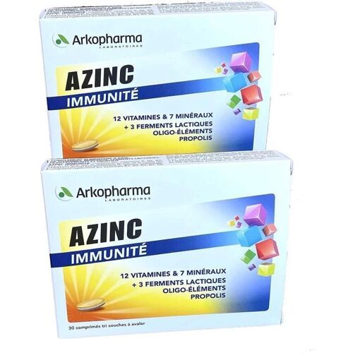 Azinc Immunite Lot De 2 Boites De Boites De 30 Comprimés