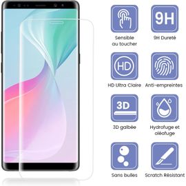 Aefj-2 Pièce Verre Trempé Pour Samsung Galaxy S9 Vitre Protection Film, Sans Bulle Dureté 9h Résistante Aux Rayures Protection Écran, 0,33mm Hd Ultra Haute Sensibilité Protection D'écran Pour Samsung