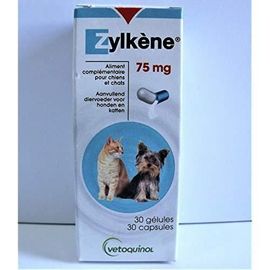 Zylkene Aliment Complémentaire Pour Chien Et Chat 75 Mg Flacon De 30 Gélules