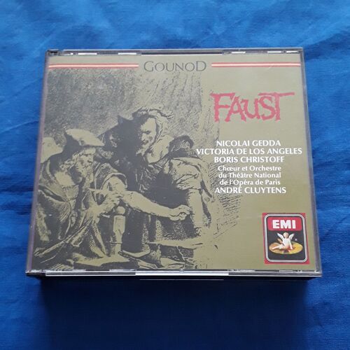 Charles Gounod Faust Par Nicolai Gedda Victoria De Los Angeles Boris Christoff Rita Gorr Henriette Puig-Roget Orgue Orchestre Et Choeurs René Duclos Théâtre National Opéra De Paris Dir André Cluytens