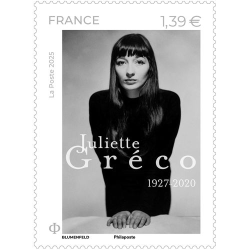 France 2025, Très Beau Timbre Neuf** Luxe Yvert 5847, Juliette Gréco, Chanteuse Et Actrice Française, Surnommée « La Muse De Saint-Germain-Des-Prés ».