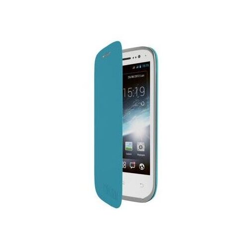 Etui Coque Wiko Folio Arrière pour Wiko Cink Slim 2 Bleu