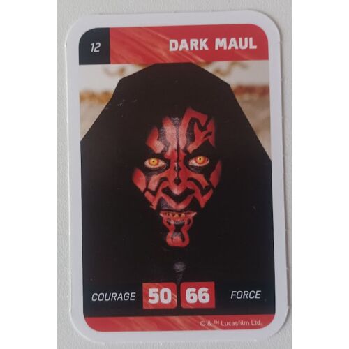 Carte Star Wars - Leclerc 2018 - 12 Dark Maul