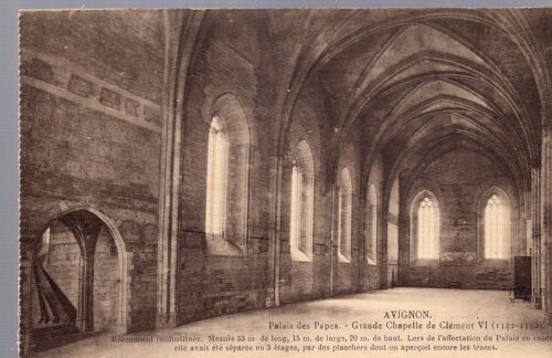 Carte Postale D' Avignon (Vaucluse) Palais Des Papes : Grande Chapelle De Clément Vi
