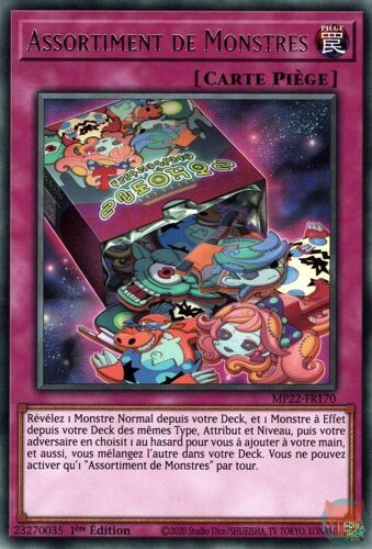 Yu Gi Oh Mp22 Fr170 Assortiment De Monstres Rare