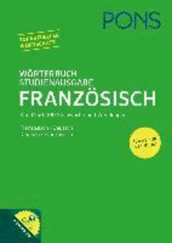 Pons Wörterbuch Studienausgabe Französisch - Französisch-Deutsch/Deutsch-Französisch - Mit Online-Wörterbuch