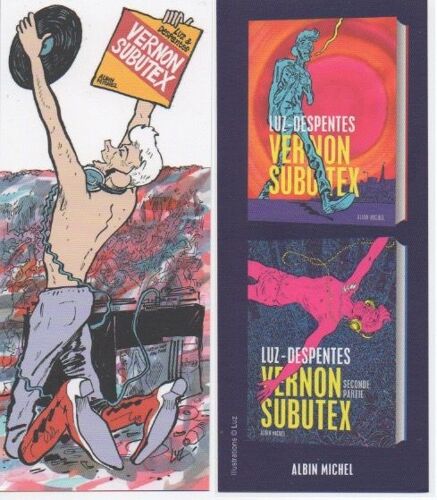 Marque Page Vernon Subutex (Luz) Ed. Albin Michel